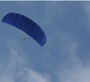 In bis zu 700 Metern Höhe: Flugdrache von KPS Foto: KitePowerSystems
